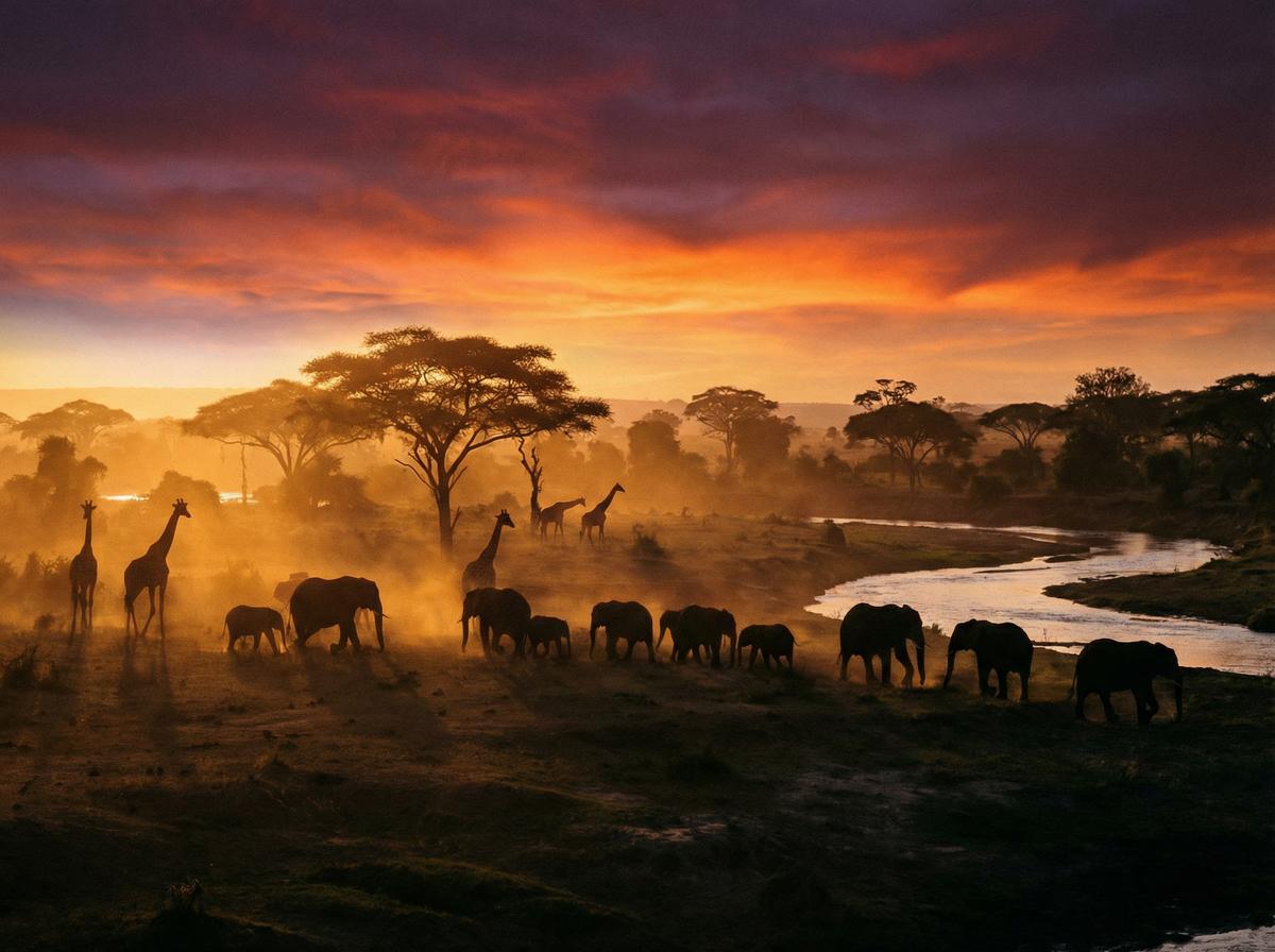 明星非洲动物视频